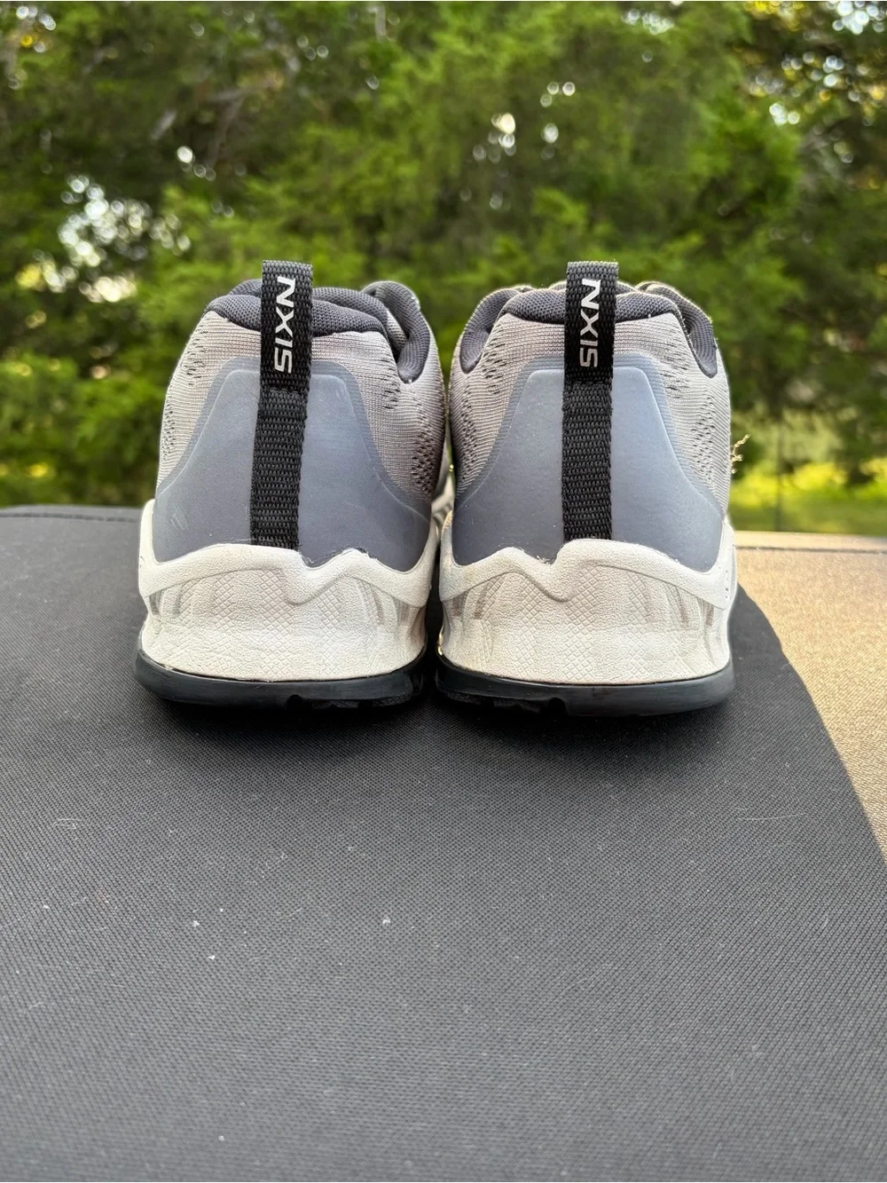 KEEN Men's NXIS Speed Low Vented Hiking Shoes Steel Grey Primrose - Size 12